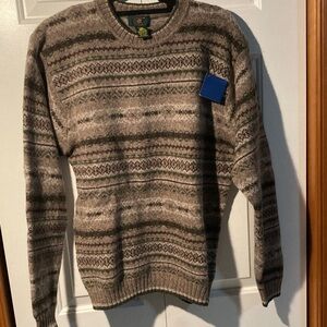 Club Room Men's Crewneck Sweater - Brown and Gray